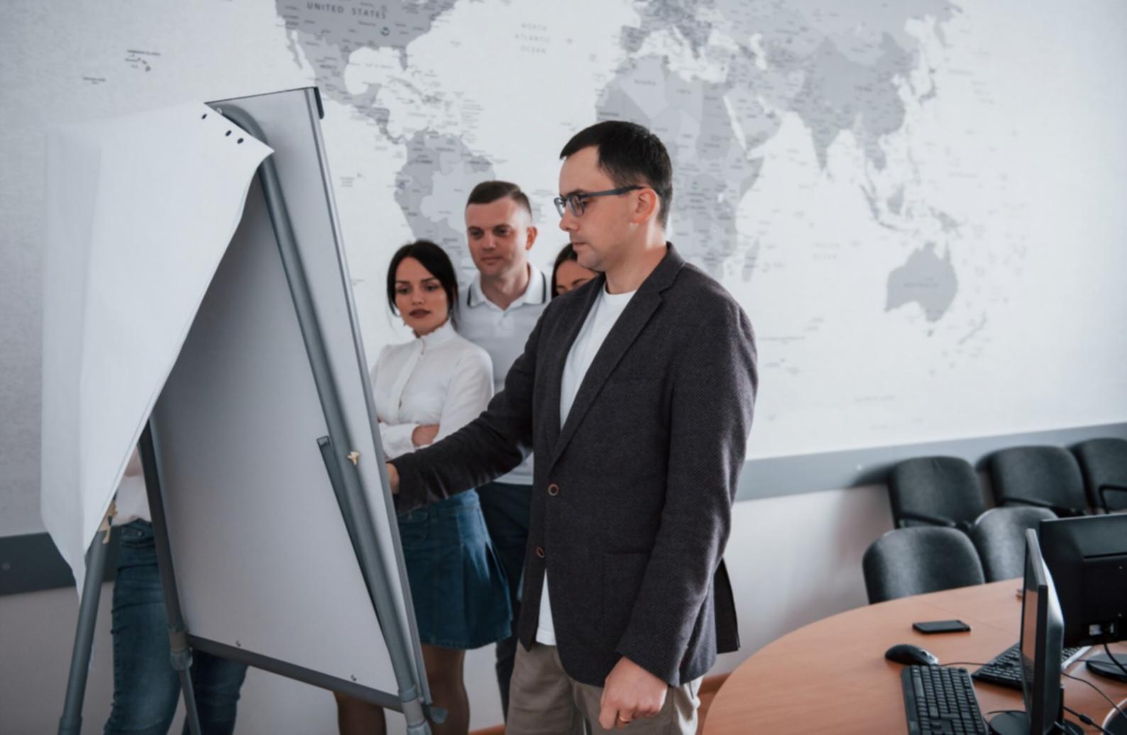 Professional reviewing investment portfolio and financial documents